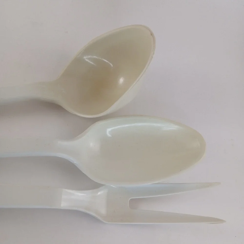 Vintage Utensils Taylor Made Lot Of 3 Serving Spoons‎ Fork